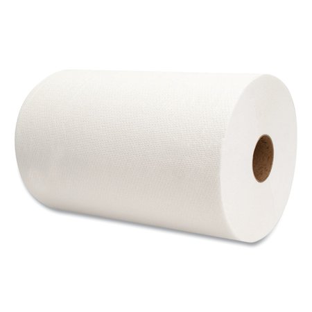 Morcon Paper Hardwound Paper Towels, 1 Ply, Continuous Roll Sheets, 500 ft, White, 6 PK M610